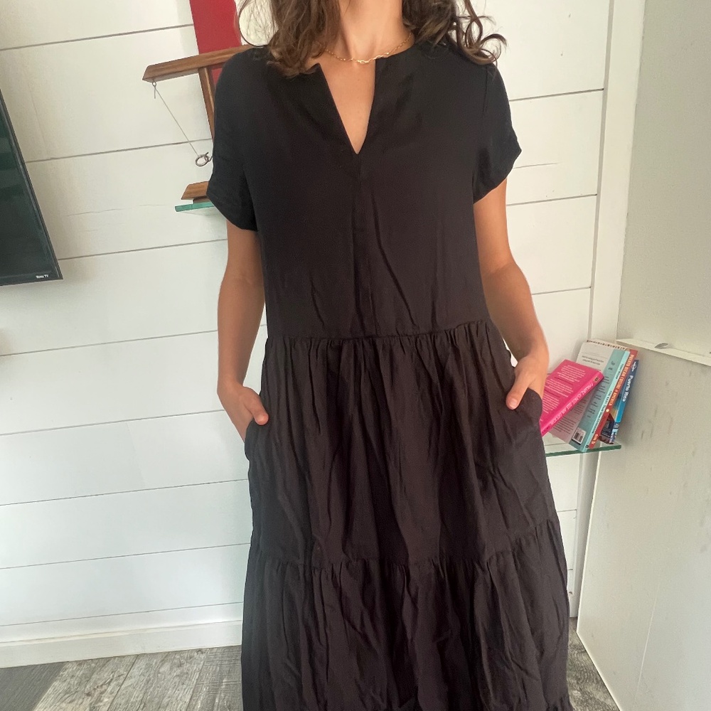 Pact black dress